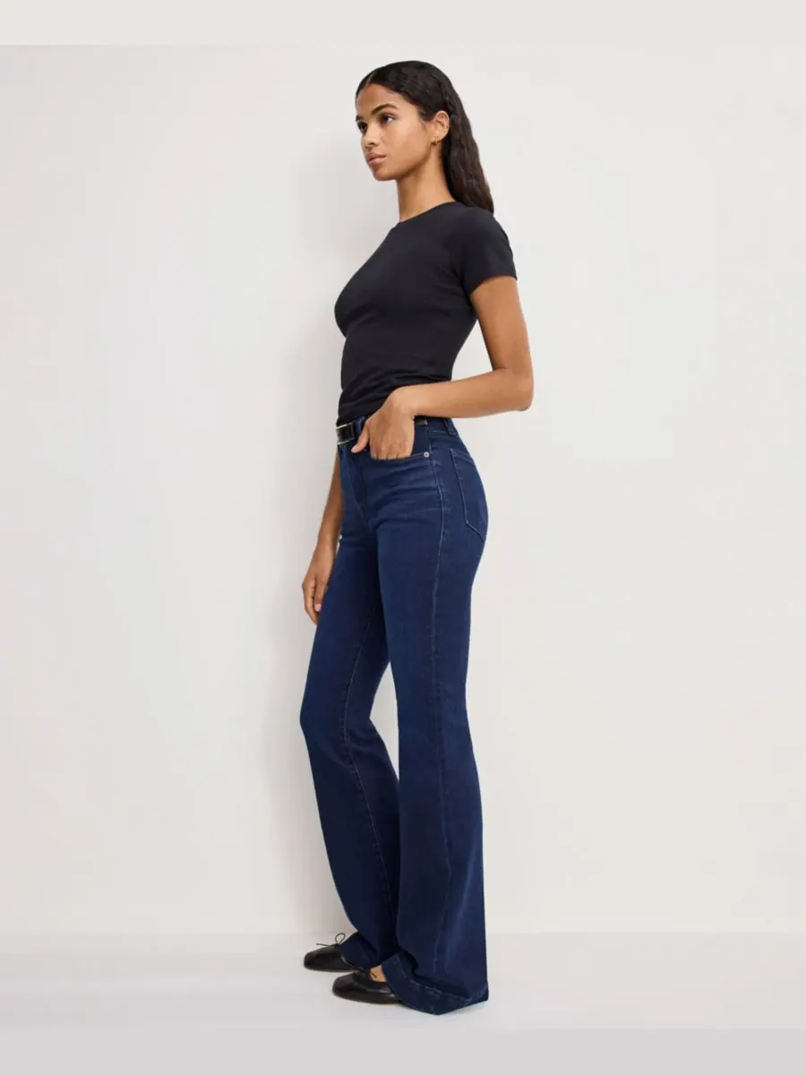 Компрессионные джинсы Good Legs Flare Good American — изображение 3 из 6, синий
