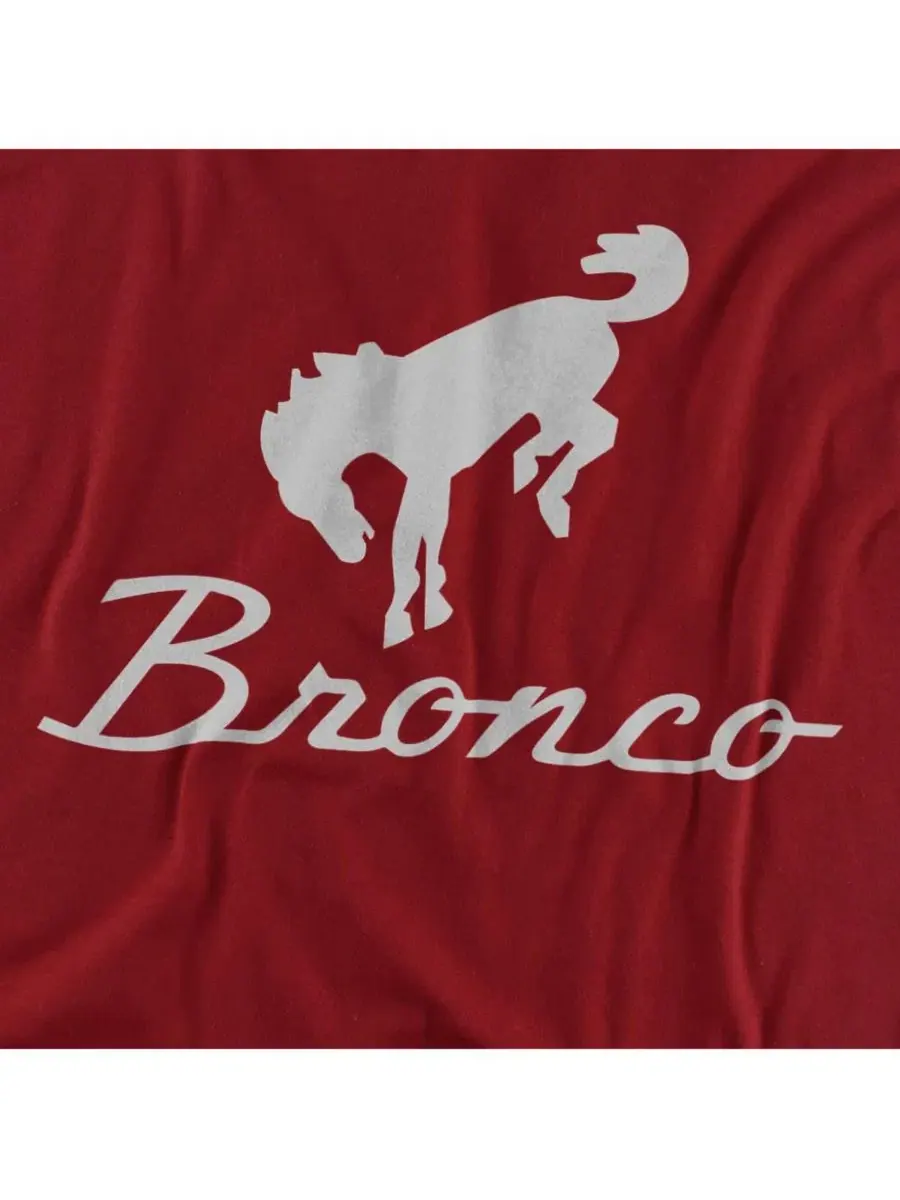 Мужская футболка с логотипом Ford Bronco Chrome Bronco Logovision — изображение 2 из 3, красный
