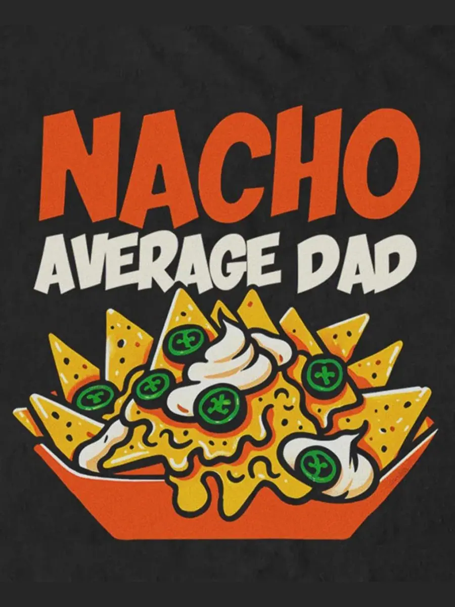 Мужская футболка с коротким рукавом "Nacho Dad" Fifth Sun — изображение 3 из 3, черный