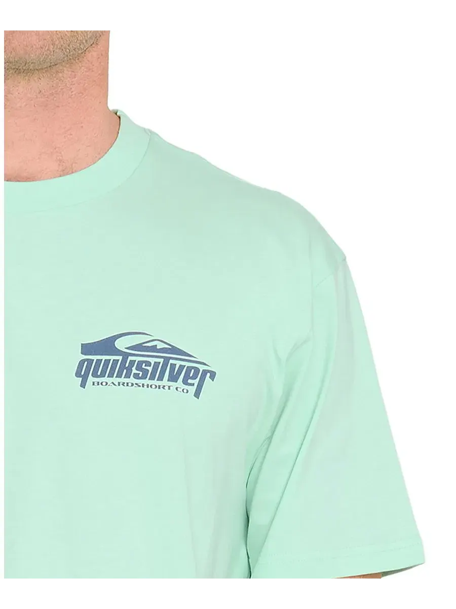 Мужская футболка с коротким рукавом и трафаретной печатью Quiksilver — изображение 3 из 3, зеленый