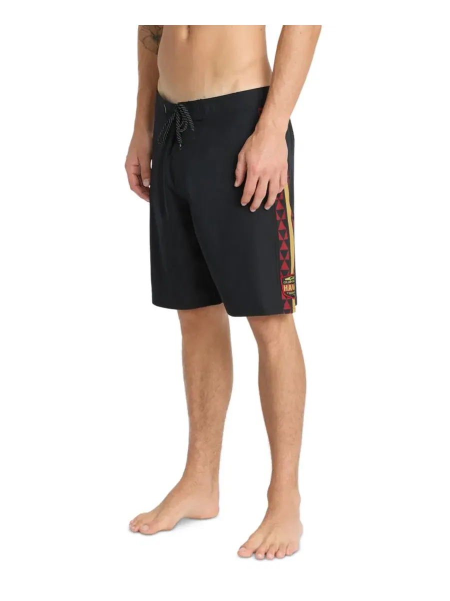 Плавательные шорты Surfsilk 4-Way Stretch Hawaii Graphic Quiksilver — изображение 3 из 6, черный