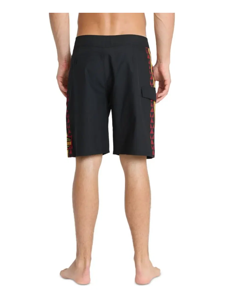 Плавательные шорты Surfsilk 4-Way Stretch Hawaii Graphic Quiksilver — изображение 5 из 6, черный