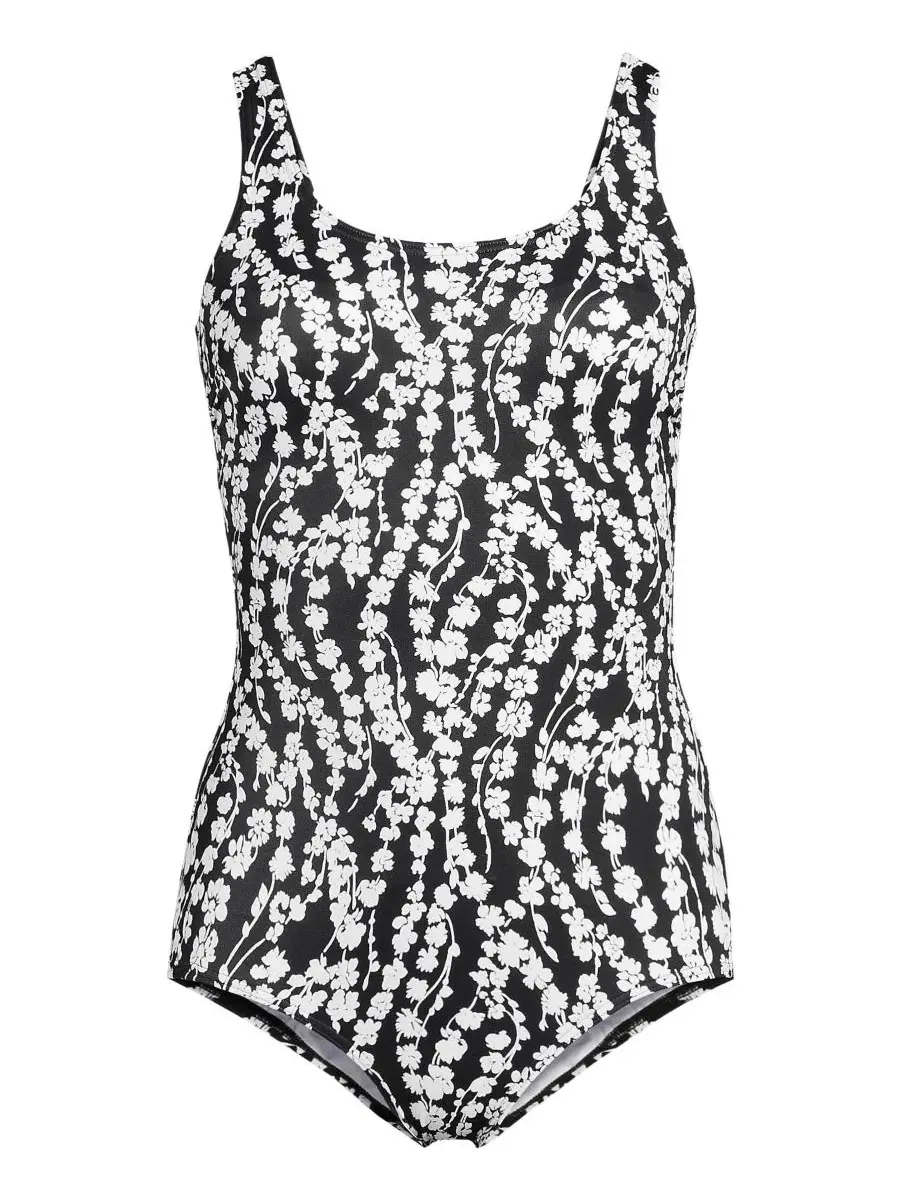 Женский слитный купальник с scoop-вырезом и низкой посадкой, модель Plus Size Long Tugless Low Leg — изображение 4 из 4