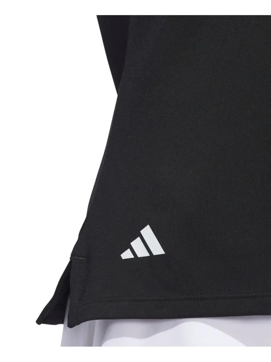 Женская однотонная рубашка-поло с коротким рукавом adidas — изображение 9 из 11, темно-синий