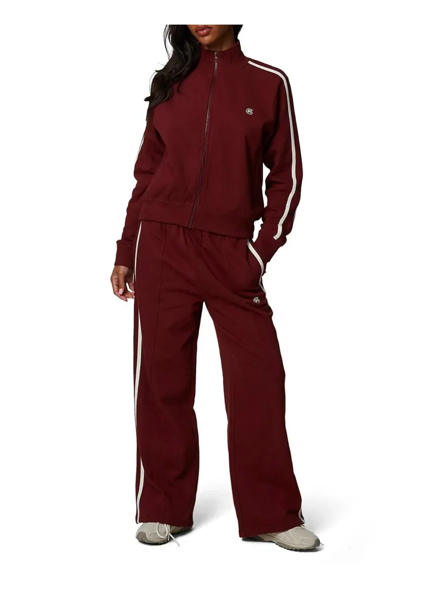 Спортивные брюки с эмблемой Emblem Sport Good For Nothing — изображение 6 из 6, бордовый