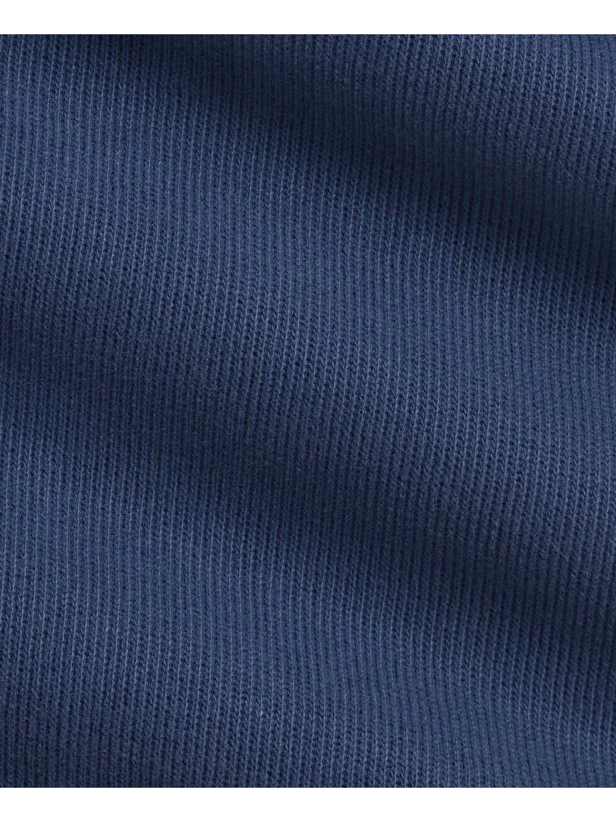 Детский комбинезон с длинным рукавом, из хлопкового футера Polo Ralph Lauren — изображение 3 из 3, темно-синий