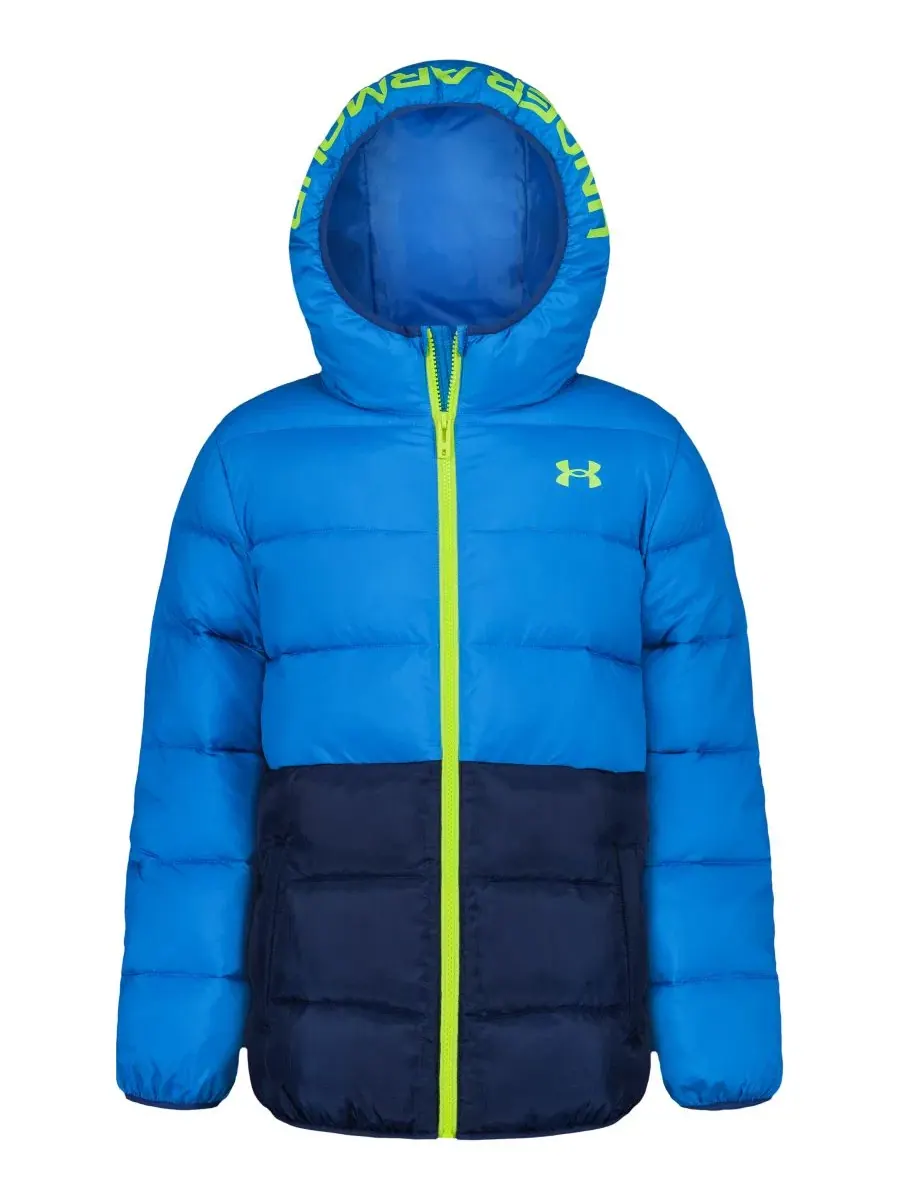 Куртка-пуховик с капюшоном, с полной застежкой-молнией, с принтом Under Armour