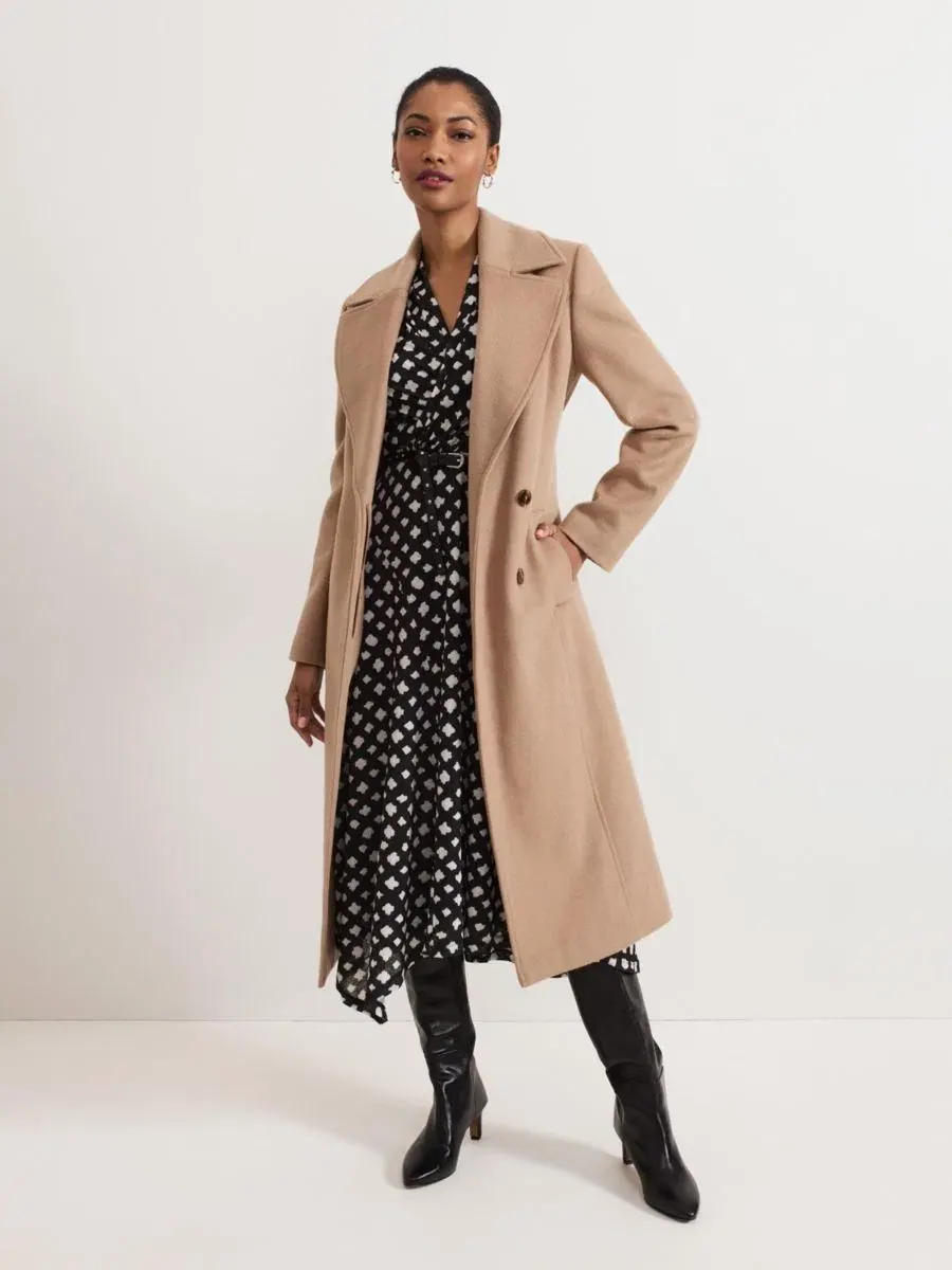 Платье-миди с запахом Caitlin Asymmetric Wrap Phase Eight — изображение 6 из 7, черный