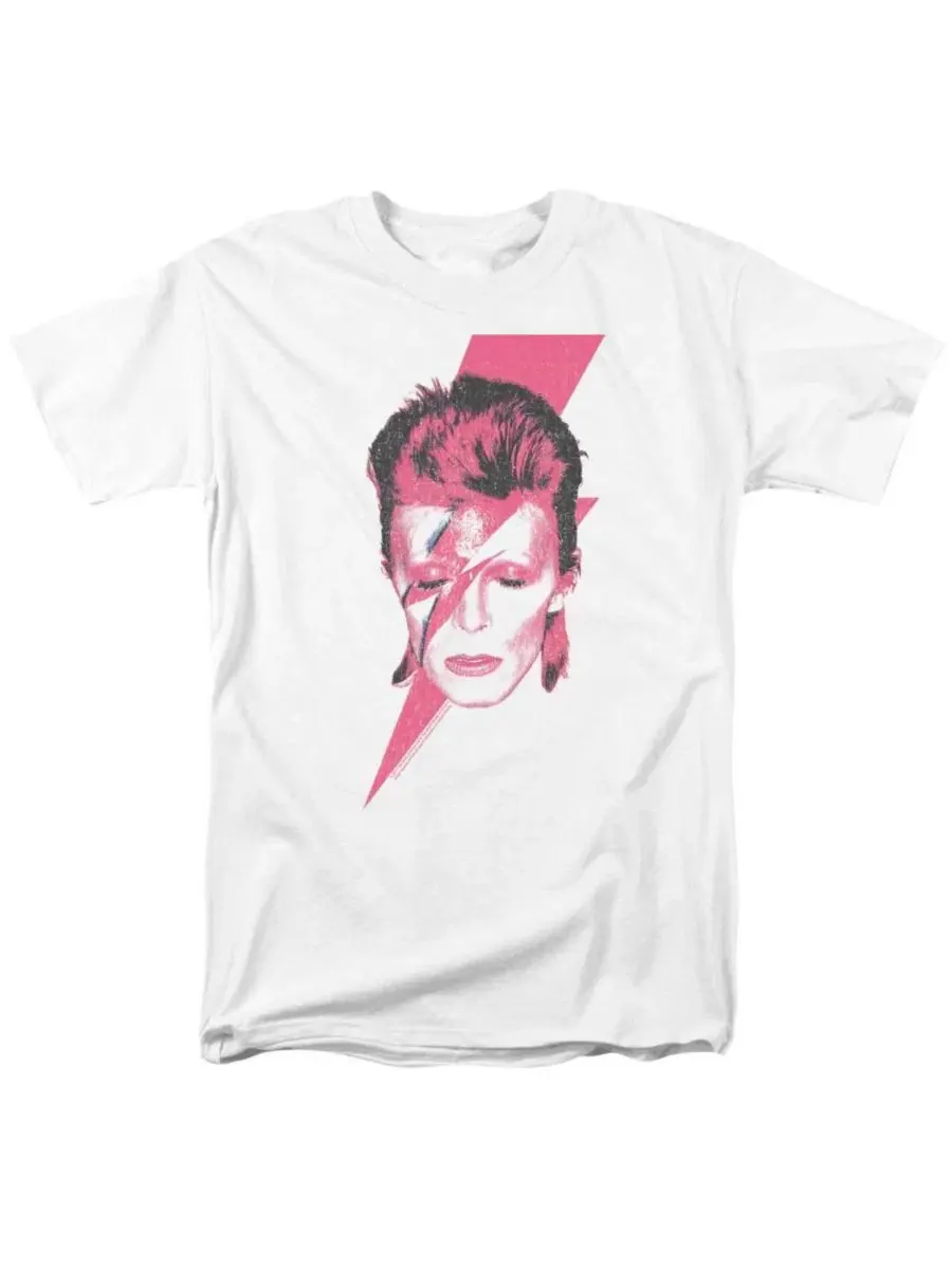 Футболка с принтом Aladdin Sane David Bowie — белый