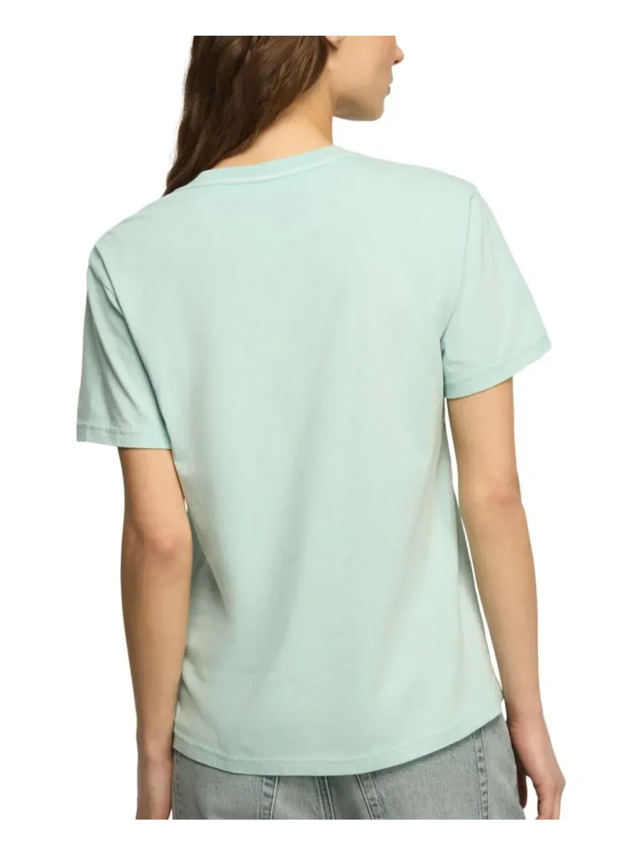 Футболка свободного кроя с вышивкой-бабочкой, модель Embellished Butterfly Print Boyfriend T-Shirt — изображение 3 из 4