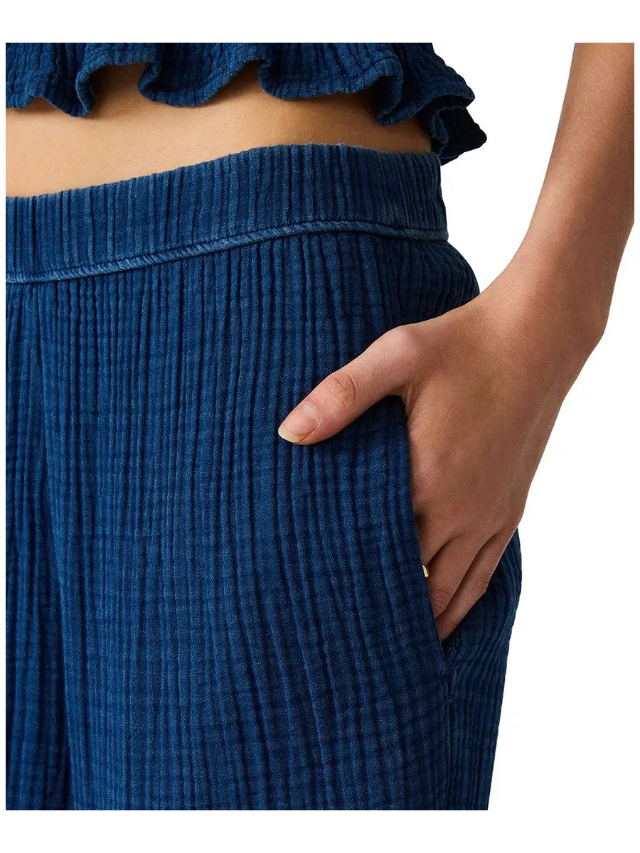 Брюки Steve Madden Harbor с заниженной талией, Wide-Leg — изображение 4 из 5, индиго
