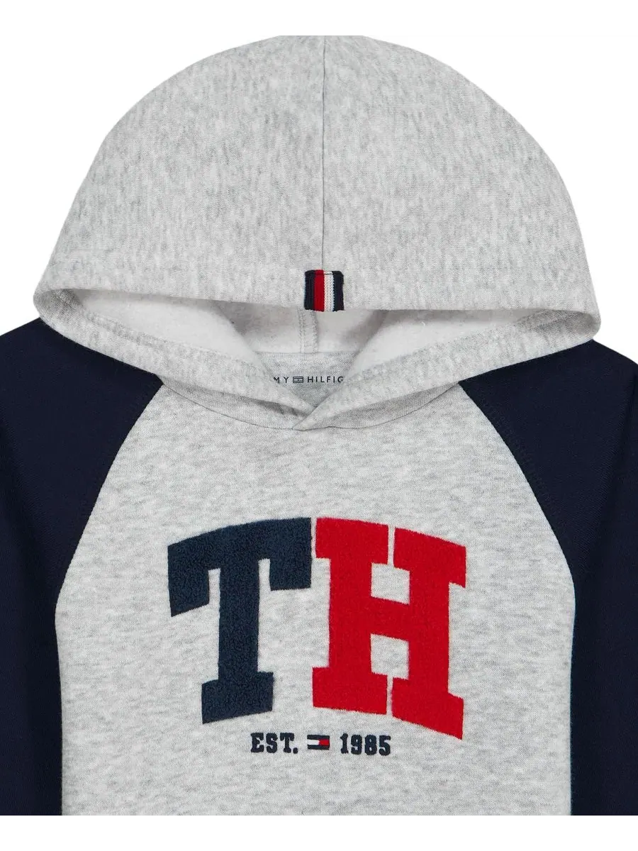 Комплект из худи и спортивных брюк с логотипом Tommy Hilfiger — изображение 6 из 8, серый/темно-синий