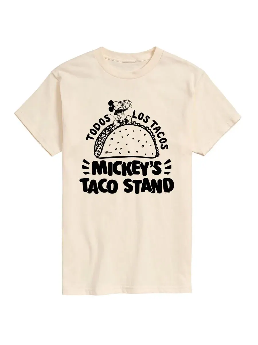 Футболка с принтом Mickeys Taco Stand AIRWAVES — изображение 1 из 3, бежевый