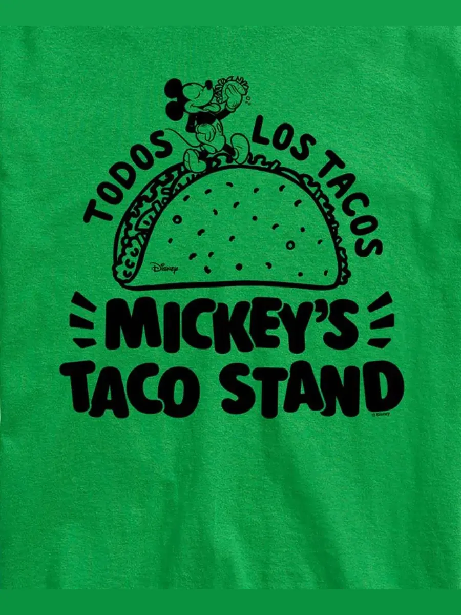 Футболка мужская с принтом Mickey's Taco Stand AIRWAVES — изображение 3 из 3, зеленый