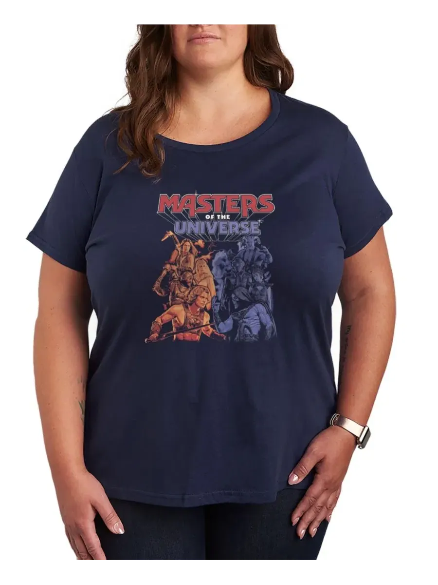Футболка с длинным рукавом и принтом Masters of the Universe Hybrid Apparel — изображение 1 из 3, темно-синий