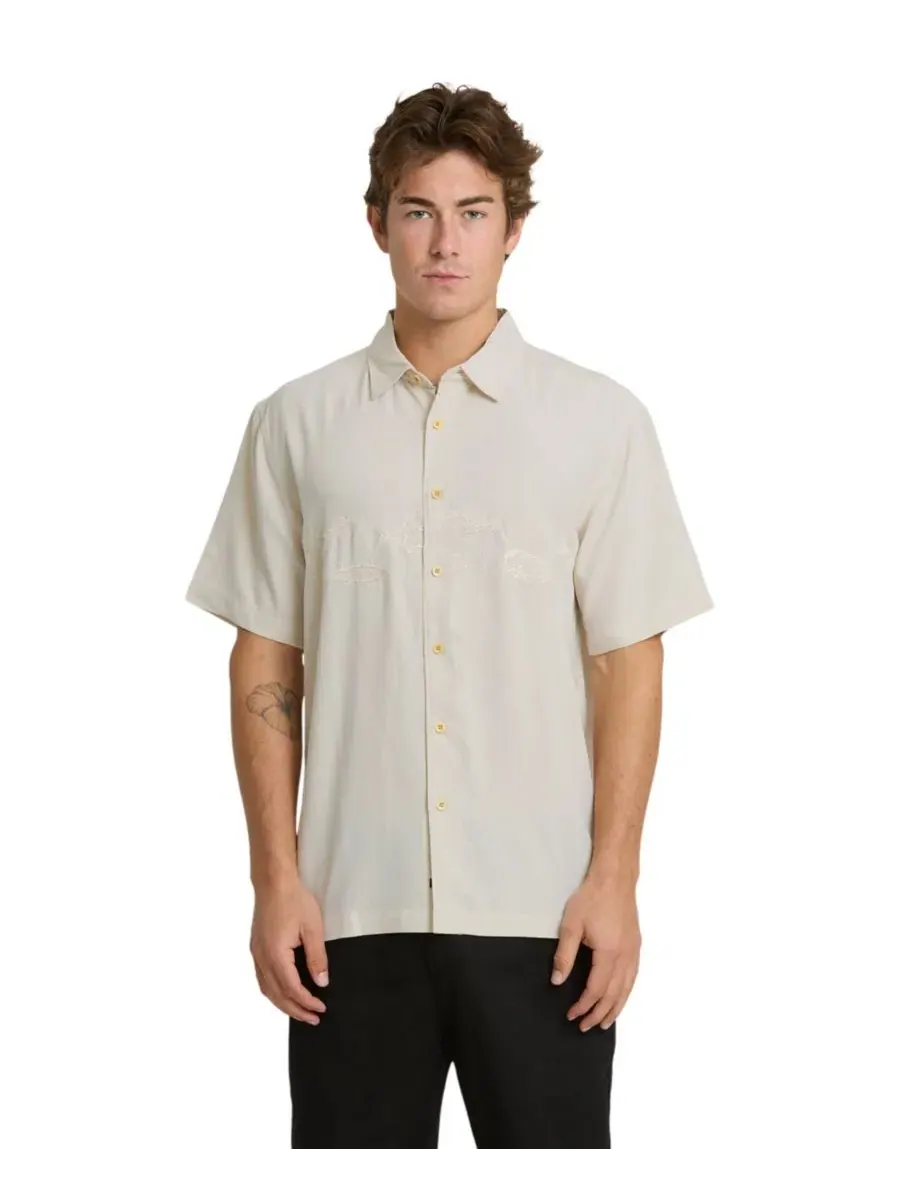 Рубашка с коротким рукавом Waterman Offshore Short-Sleeve Quiksilver Waterman — изображение 1 из 3, лунный свет
