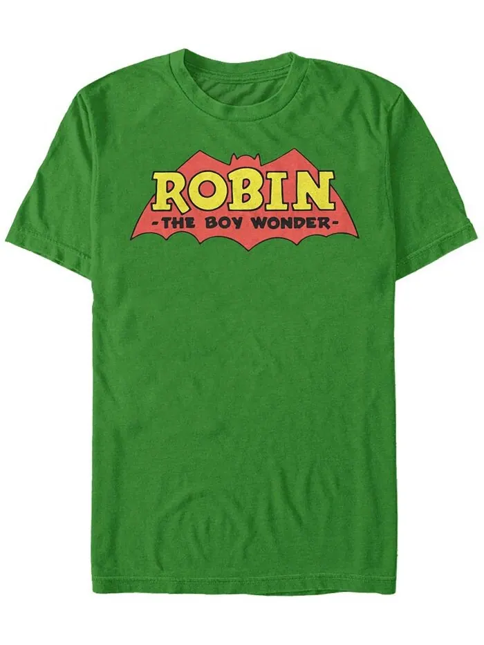 Мужская футболка с короткими рукавами и логотипом DC Batman Robin The Boy Wonder Fifth Sun