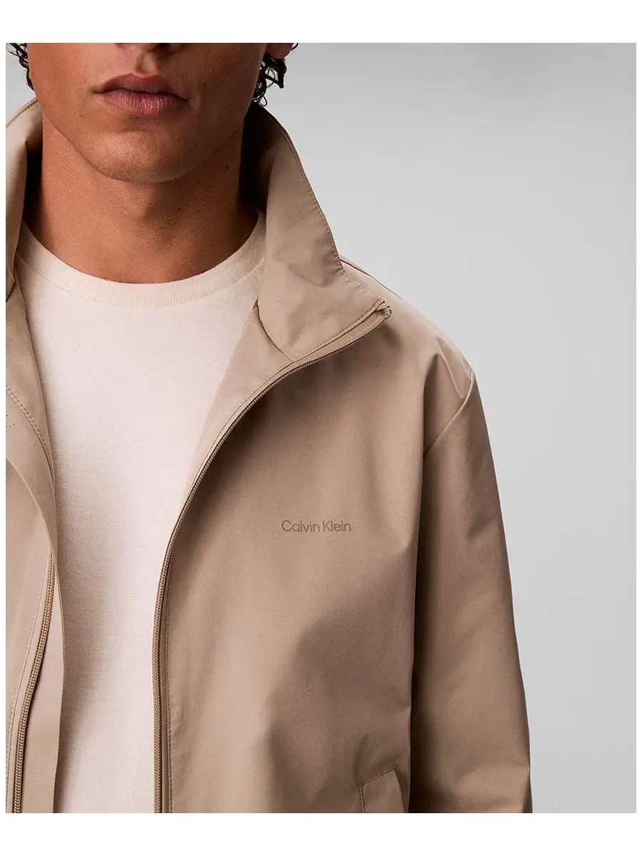 Мужская ветровка с воротником-стойкой Calvin Klein — изображение 4 из 6, винтажный хаки