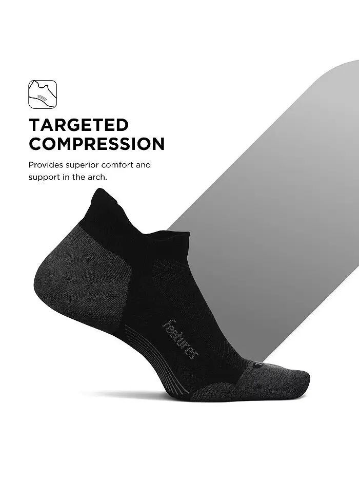 Мужские носки Elite Max Cushion No Show Tab Ankle Socks — спортивные носки с целевой компрессией — изображение 2 из 4, черный