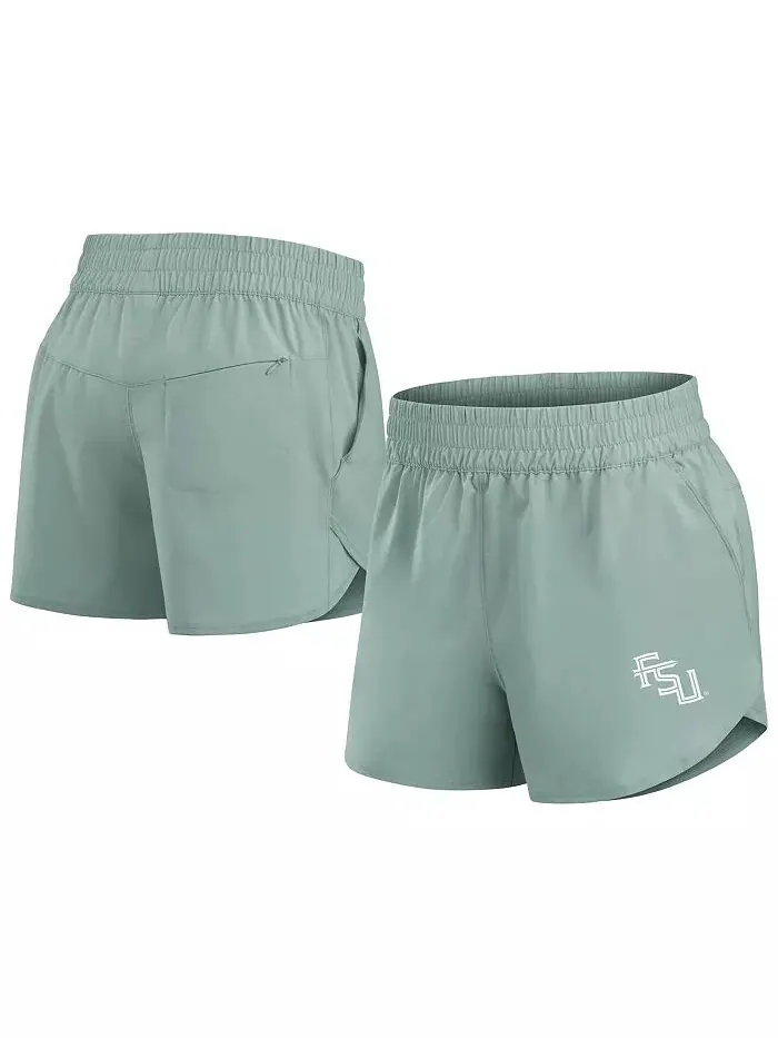 Женские зеленые шорты Florida State Seminoles Studio Woven Vibe Fanatics — изображение 1 из 3