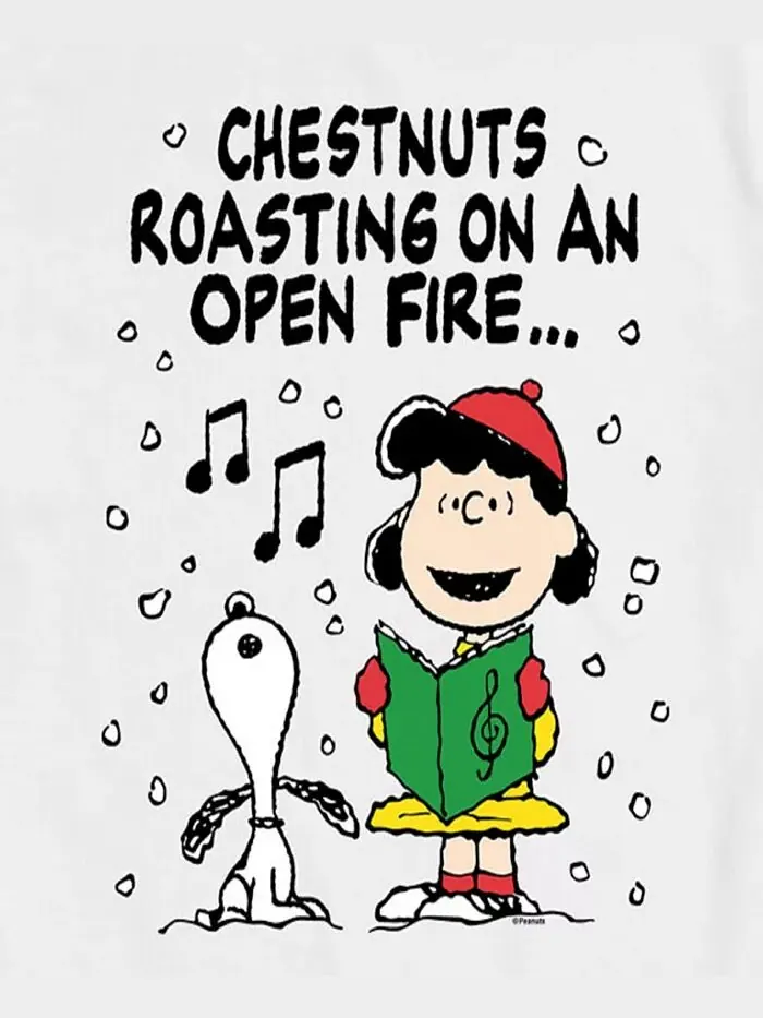 Мужская футболка с коротким рукавом Peanuts Chesnuts Roasting AIRWAVES — изображение 3 из 3, белый