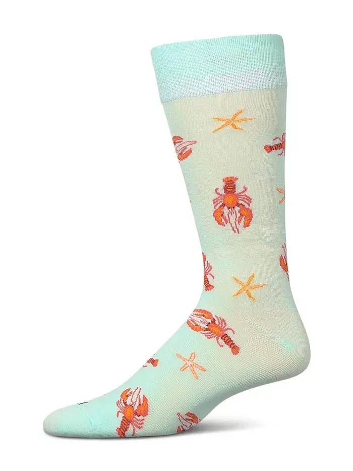 Мужские носки Lobster из вискозы MeMoi — изображение 1 из 4, голубой