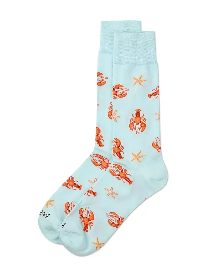 Мужские носки Lobster из вискозы MeMoi — изображение 3 из 4, голубой