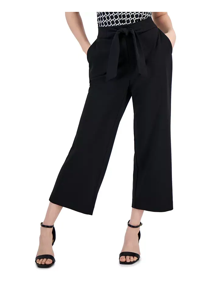 Укороченные брюки Anne Klein Essentials Petite Wide-Leg