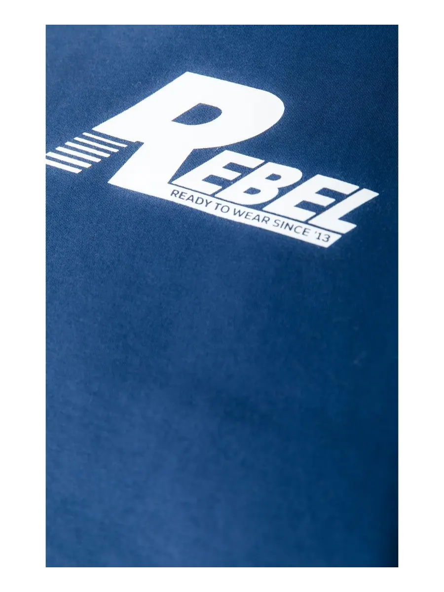 Женская толстовка с логотипами и приспущенными плечами Colourful Rebel — изображение 3 из 4, синий