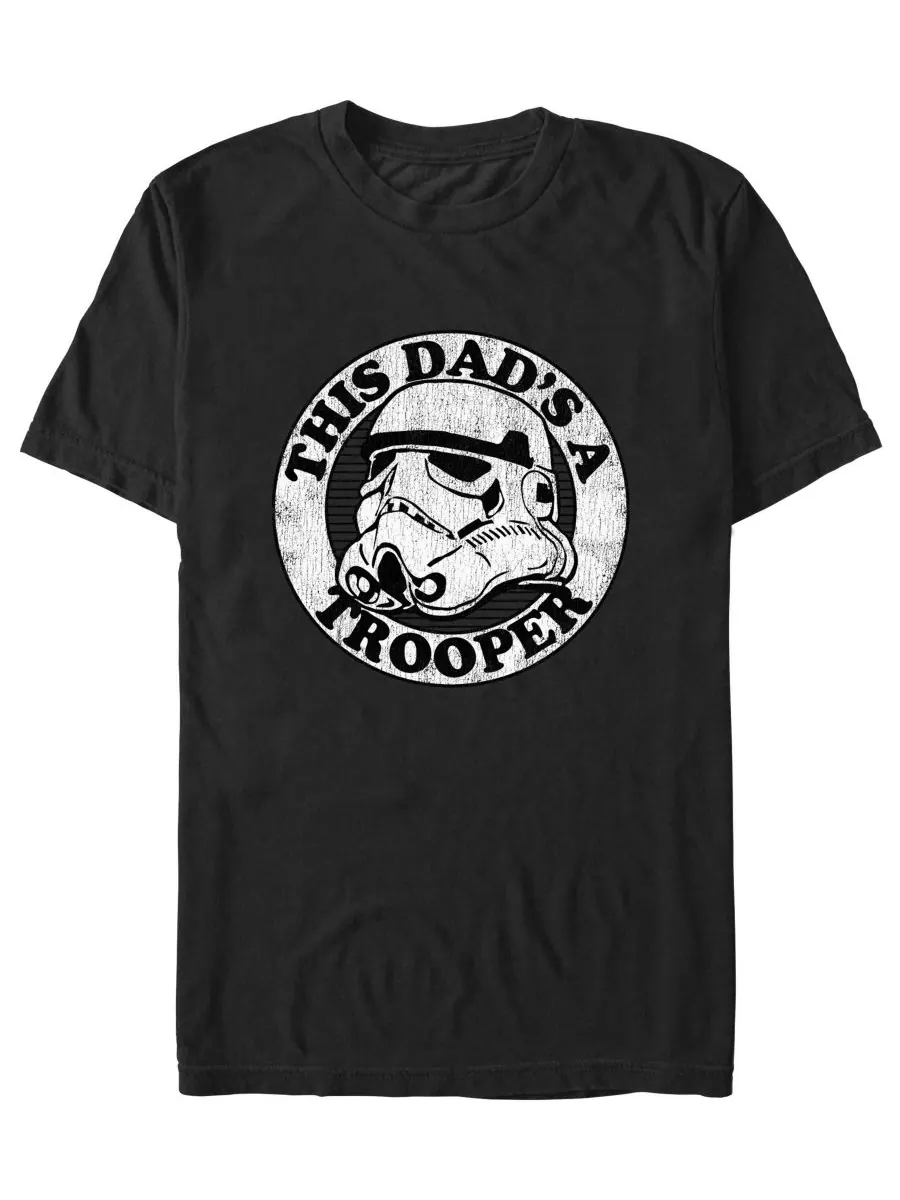 Мужская футболка с коротким рукавом Super Trooper Dad Fifth Sun — изображение 1 из 2, черный