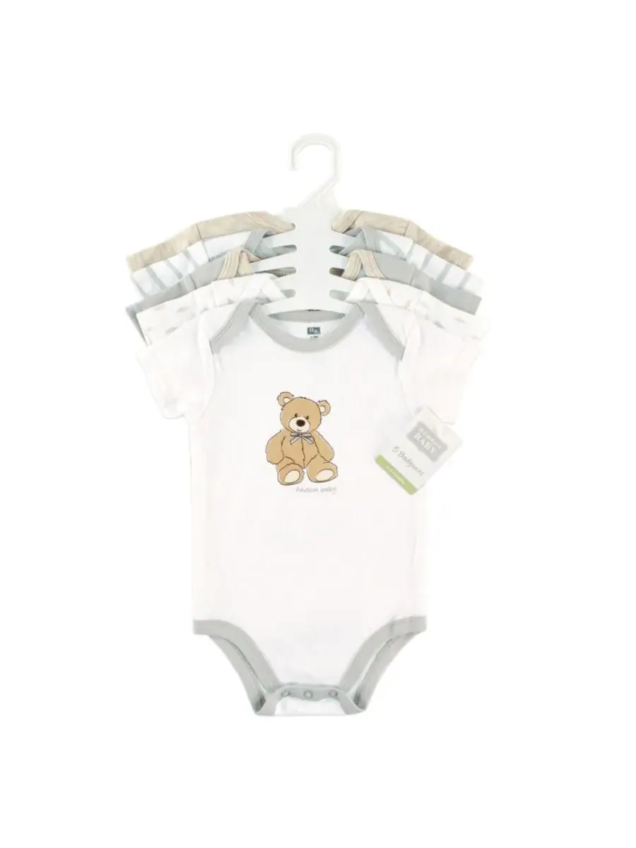 Комплект из пяти хлопковых комбинезонов-боди Hudson Baby, Bear — изображение 2 из 2