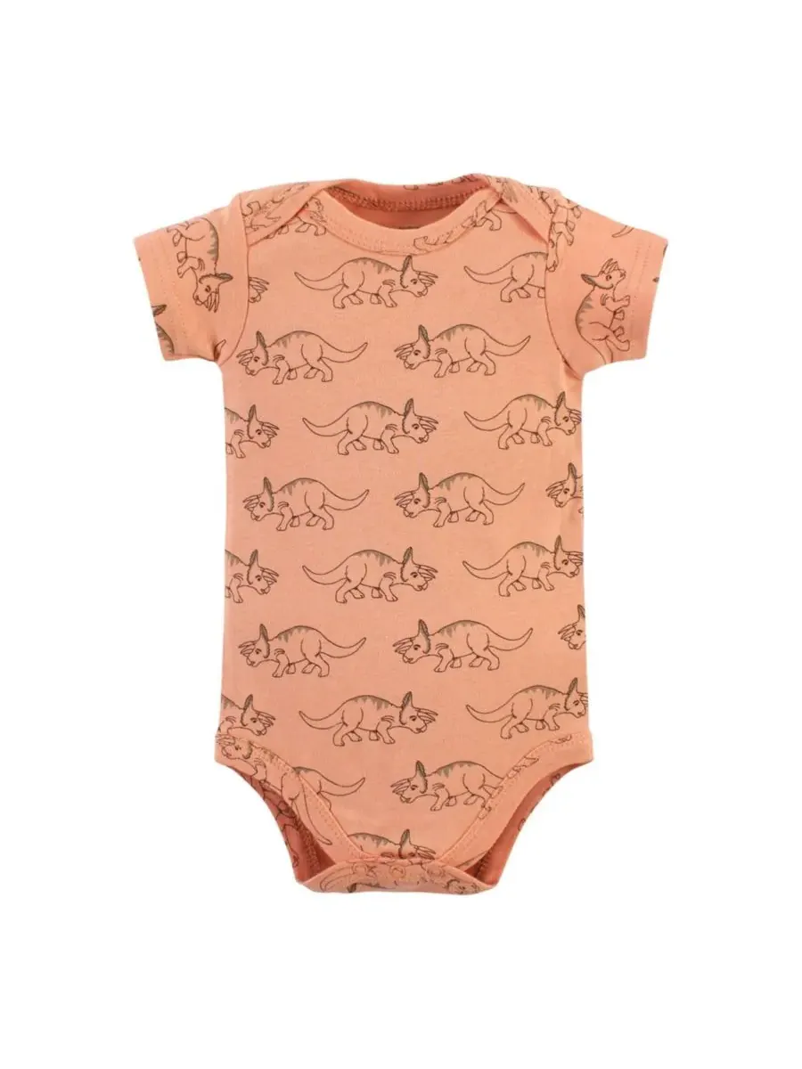 Комплект из пяти хлопковых комбинезонов-боди Hudson Baby, Dinosaur Adventures 5-Pack — изображение 6 из 7