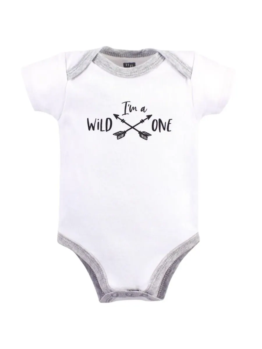 Комплект из пяти хлопковых комбинезонов-боди Hudson Baby, Baby Bear — изображение 4 из 5