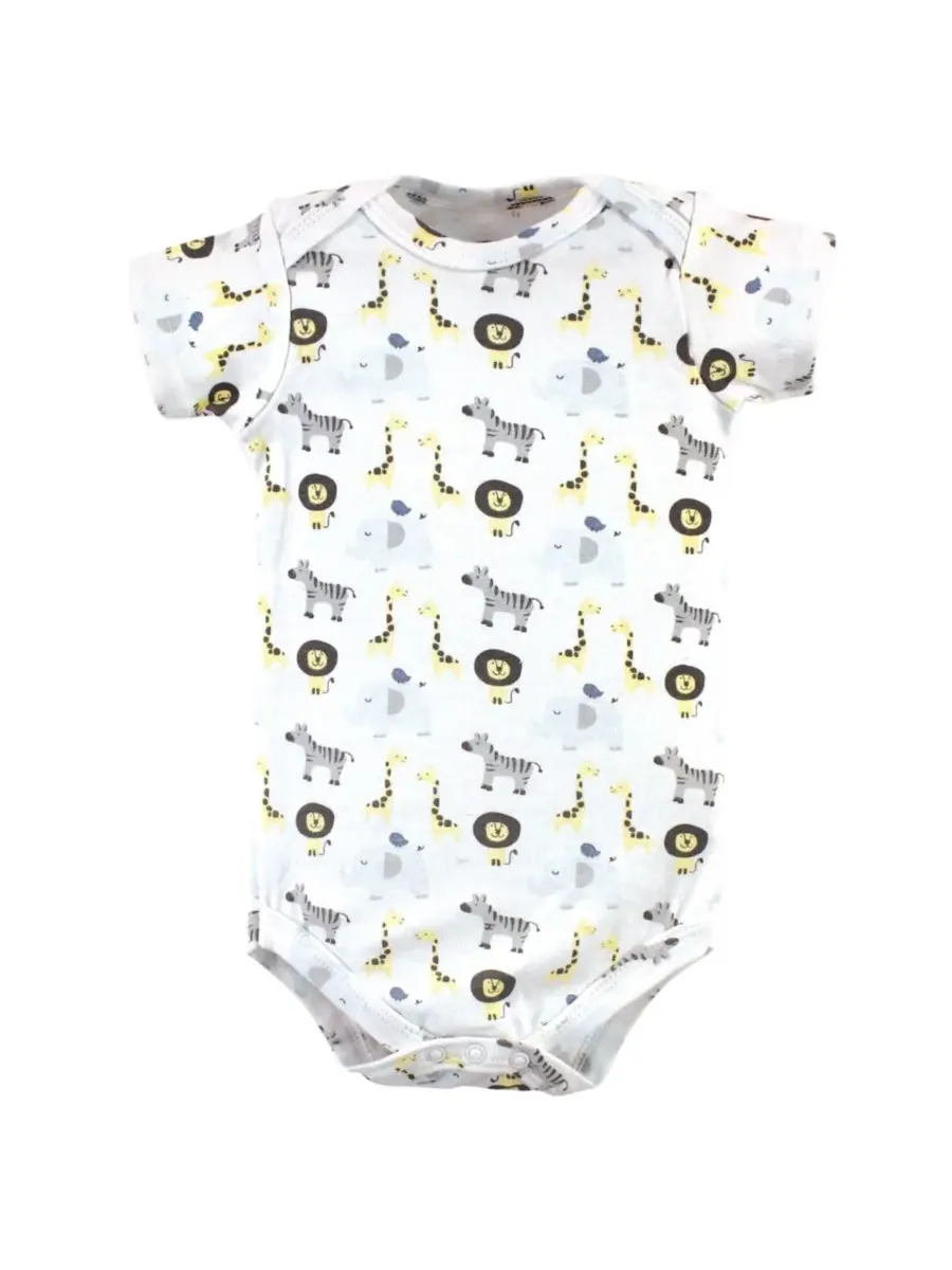 Набор из 7 хлопковых боди Hudson Baby — изображение 5 из 6, сафари