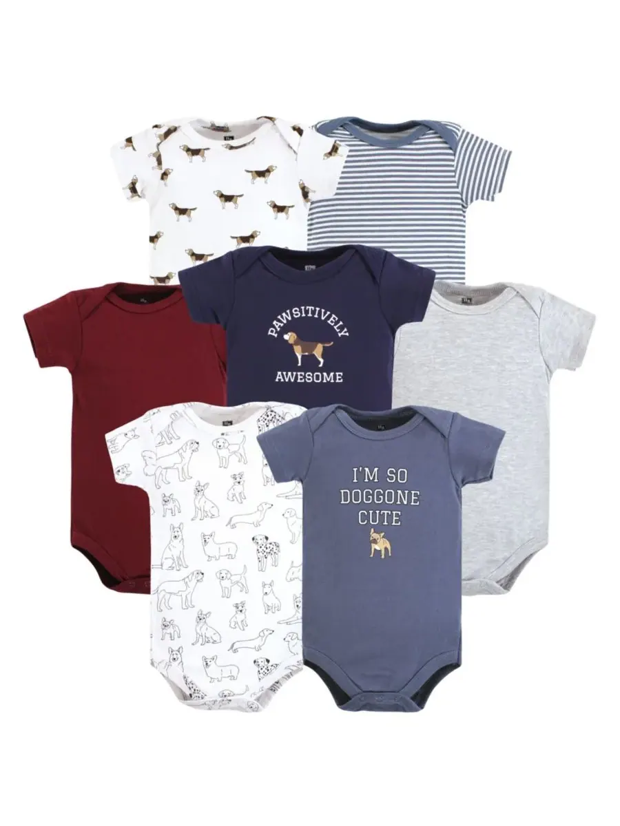 Набор из 7 хлопковых боди Hudson Baby, Boy Dogs — изображение 1 из 9