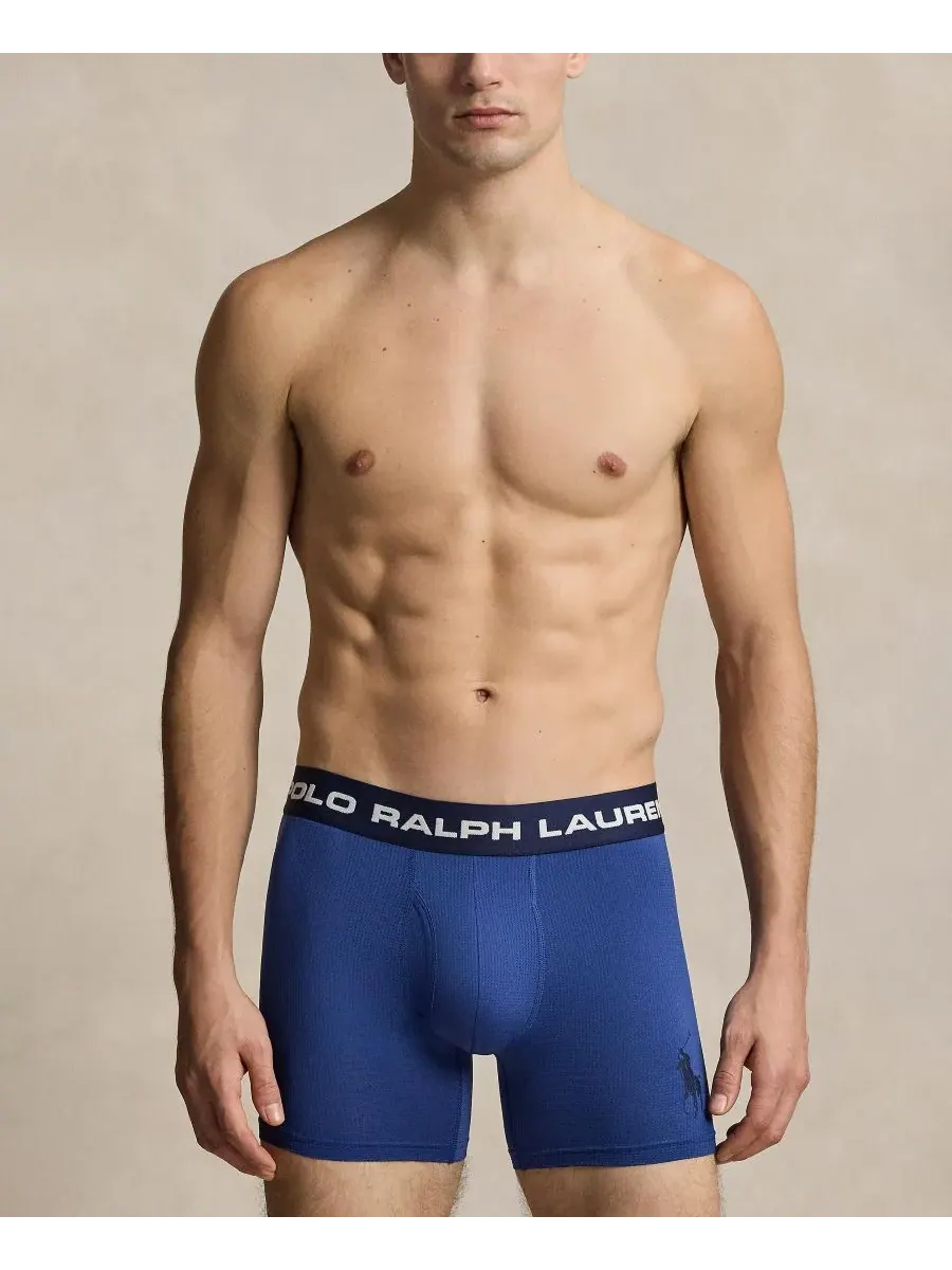 Polo Ralph Lauren Мужские боксеры с идеальным мешочком — изображение 1 из 4, синий/темно-синий