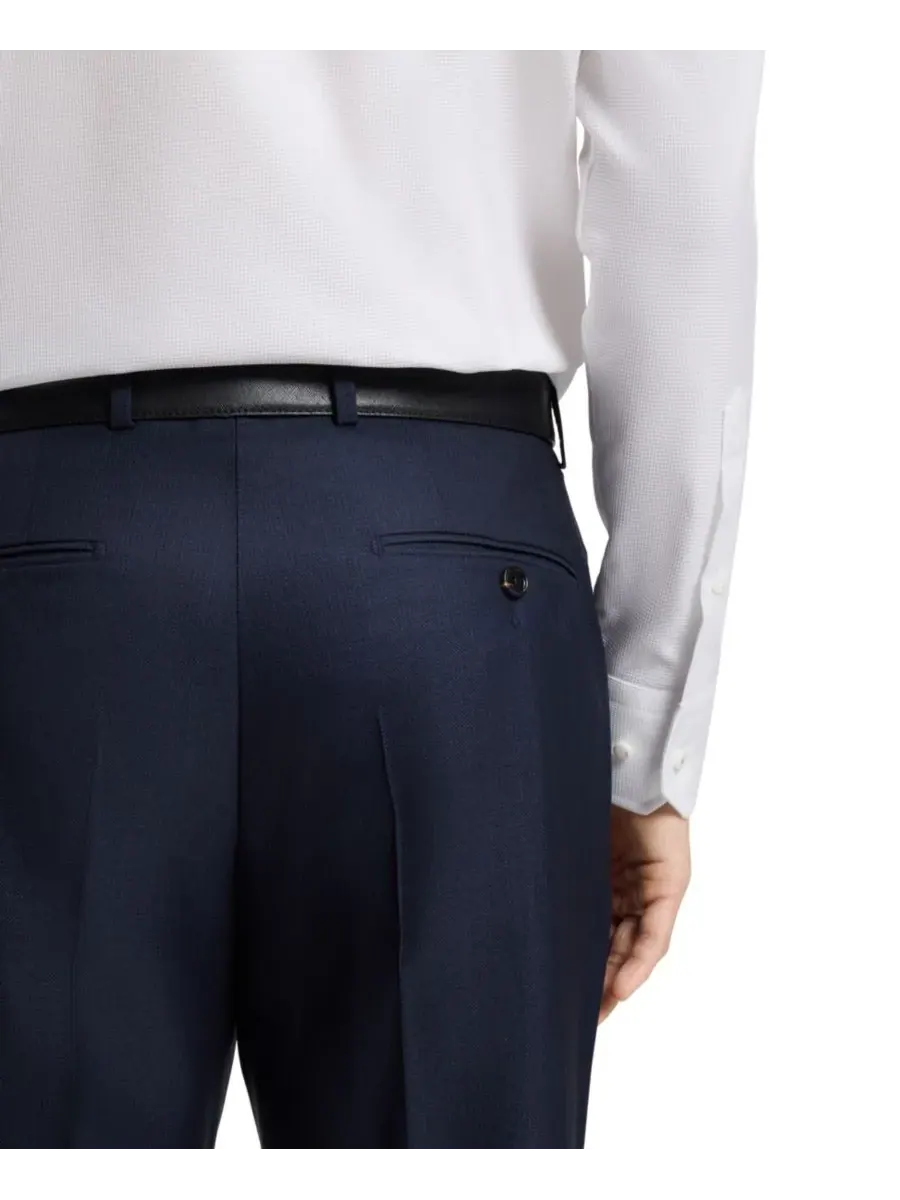 Мужская хлопковая рубашка приталенного кроя Hugo Boss — изображение 6 из 6, белый