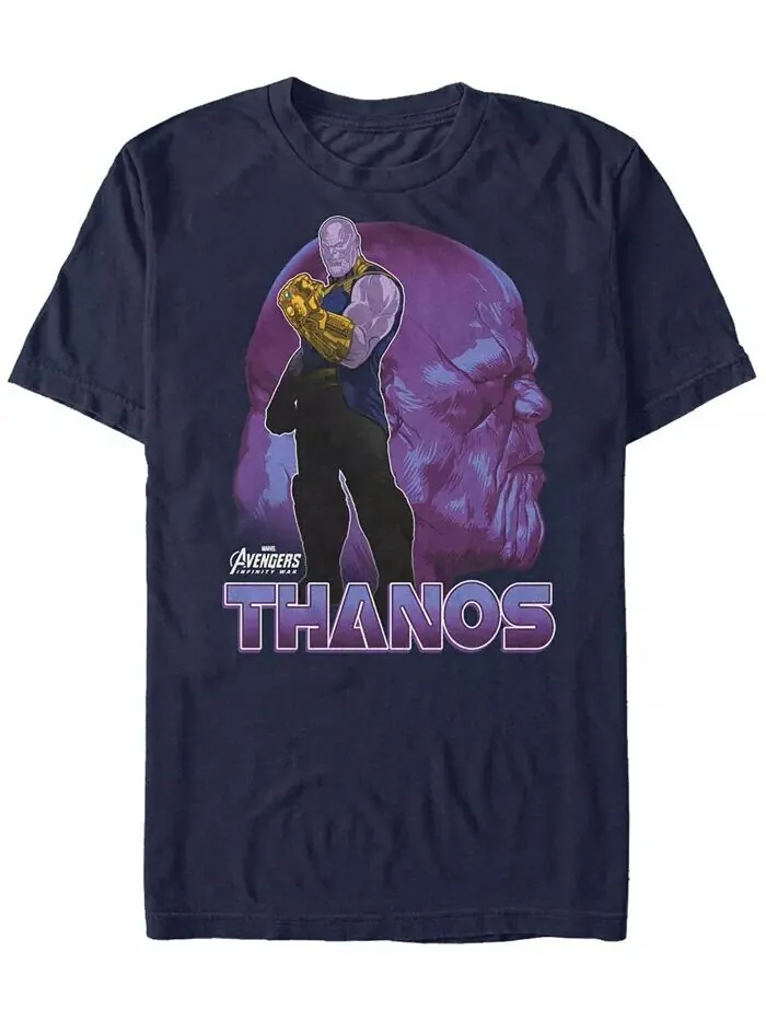 Мужская футболка с короткими рукавами Marvel Avengers Infinity War Thanos Strong Pose Fifth Sun — изображение 1 из 1
