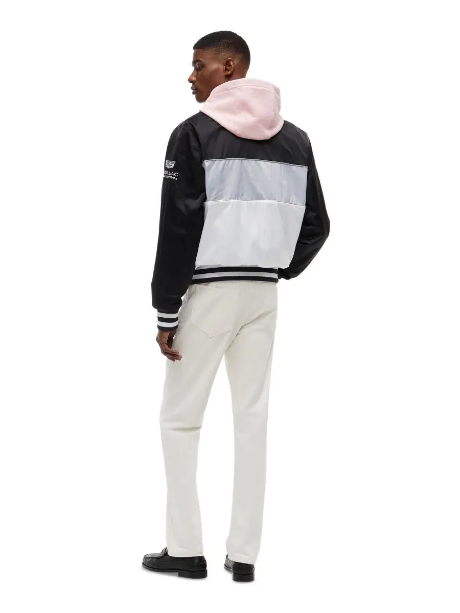 Мужская куртка Cadillac F1 Miami Varsity Jacket Tommy Hilfiger — изображение 4 из 4, белый/черный