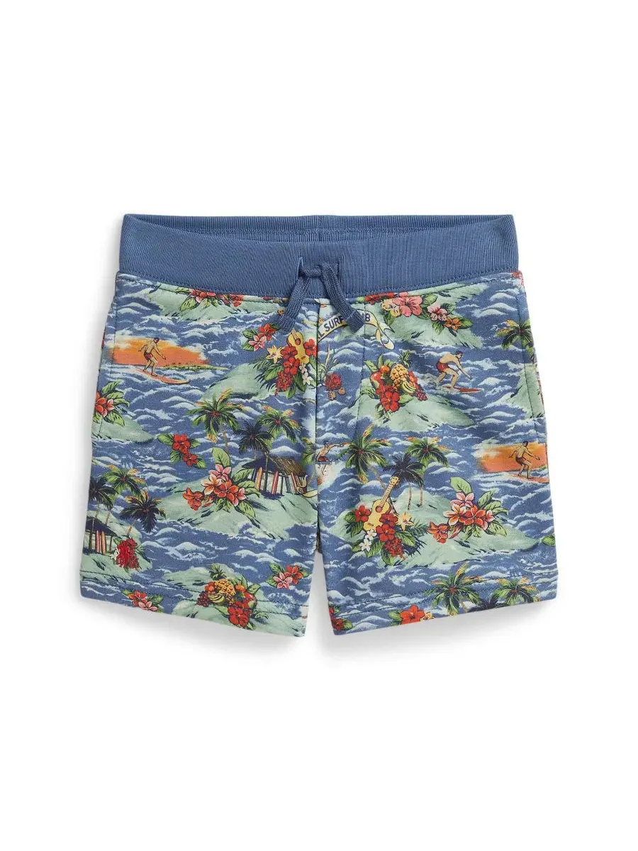 Детские шорты на завязках с тропическим принтом для мальчиков 2-7 лет Polo Ralph Lauren