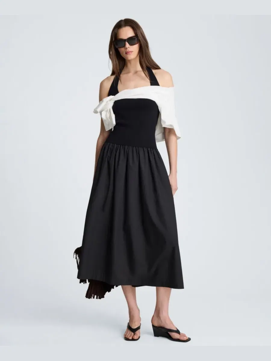 Платье с завязкой на шее Kenneth Cole — изображение 2 из 5, черный