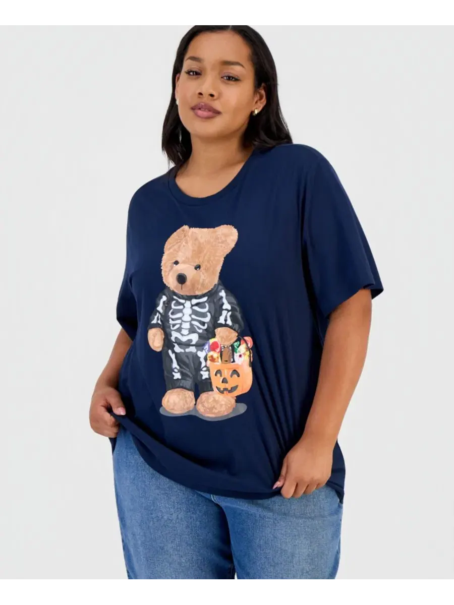 Футболка с принтом медвежонка Trick-Or-Treat Teddy Bear Grayson Threads, The Label