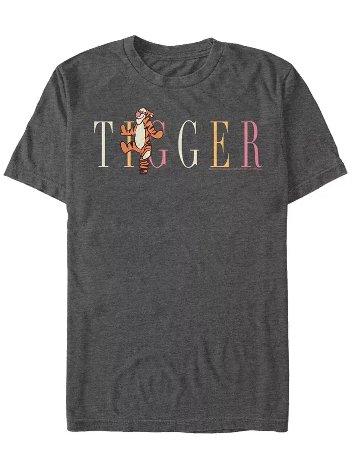 Мужская модная футболка с коротким рукавом Tigger Fifth Sun — изображение 1 из 1, темный серый