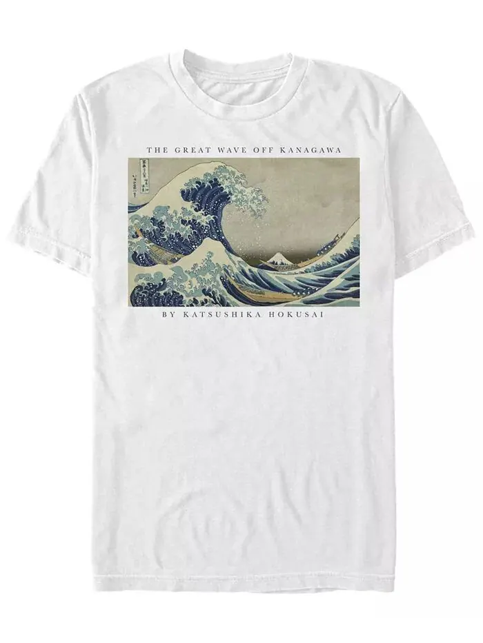 Мужская футболка Great Wave с коротким рукавом и круглым вырезом Fifth Sun — изображение 1 из 1, белый