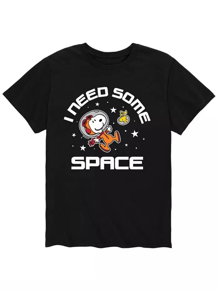 Мужская футболка Peanuts Need Space AIRWAVES — изображение 1 из 1, черный