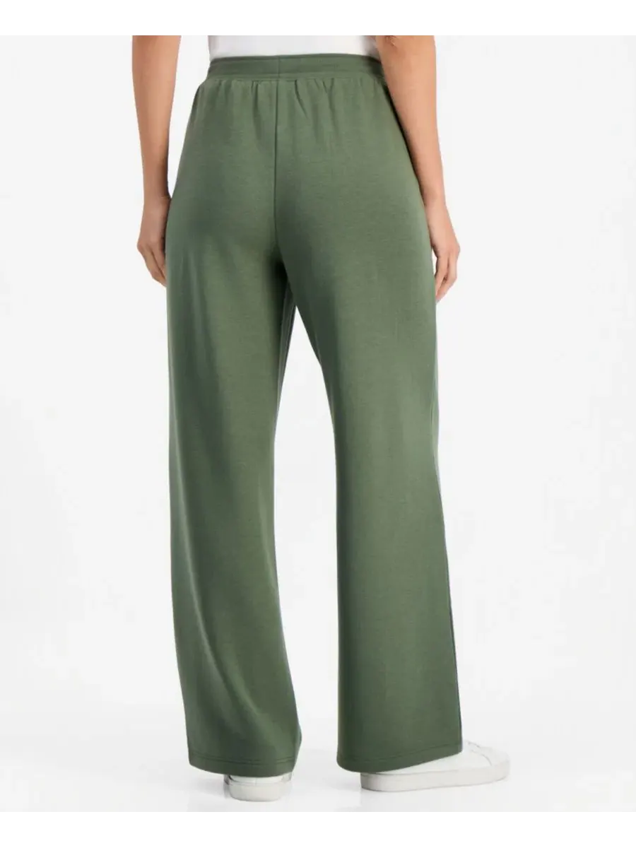 Широкие брюки с завязкой на талии, модель Petite Pull-On Drawstring Wide-Leg Style & Co, Leaft — изображение 3 из 3