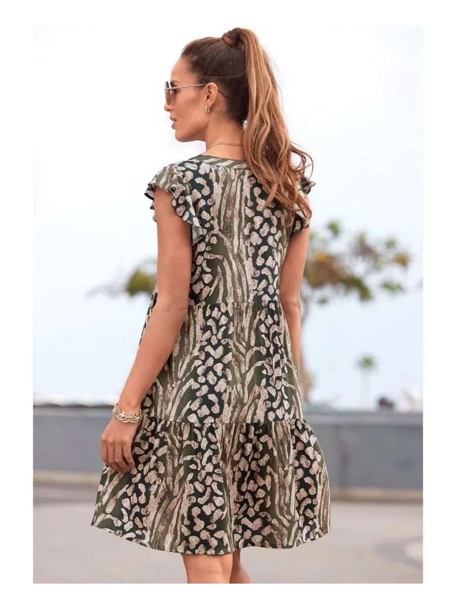 Платье женское с принтом Animal Print, бренд LASCANA — изображение 3 из 7, принт животных