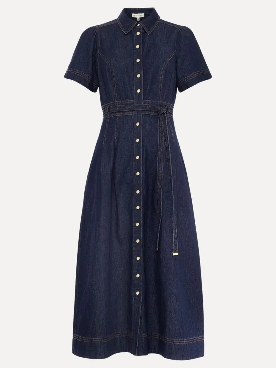 Платье-рубашка Aven Denim Phase Eight — изображение 7 из 8, синий