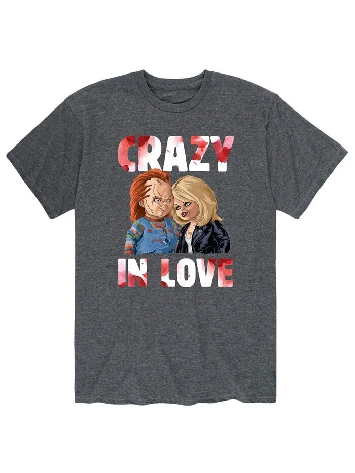 Мужская футболка Chucky Crazy in Love AIRWAVES — изображение 1 из 2, серый