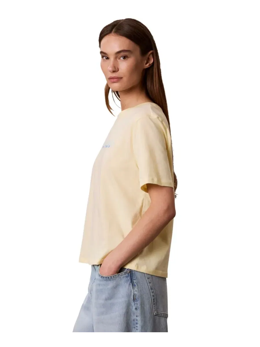 Футболка Calvin Klein Performance с принтом — изображение 3 из 5, кремовый